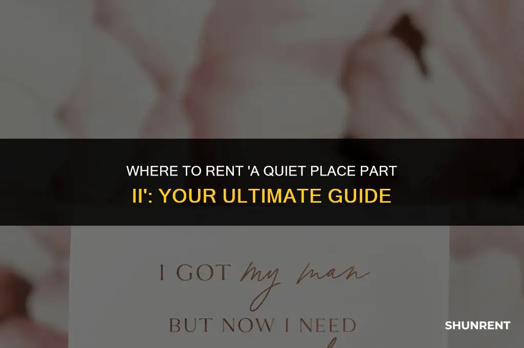 where to rent the quiet place 2