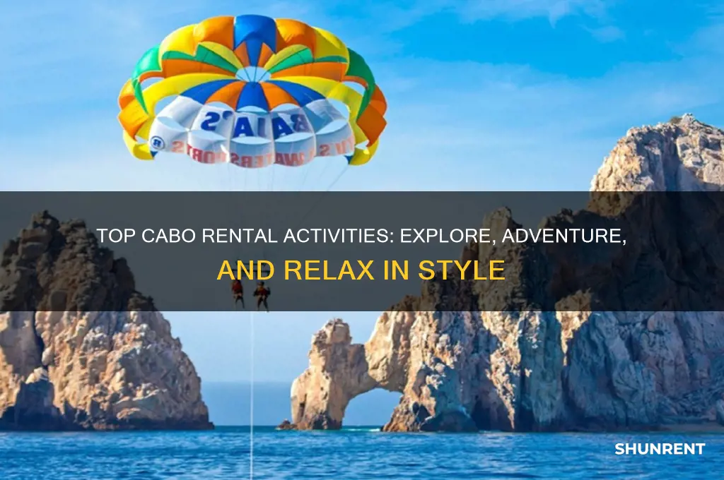 where to rent things to do in cabo