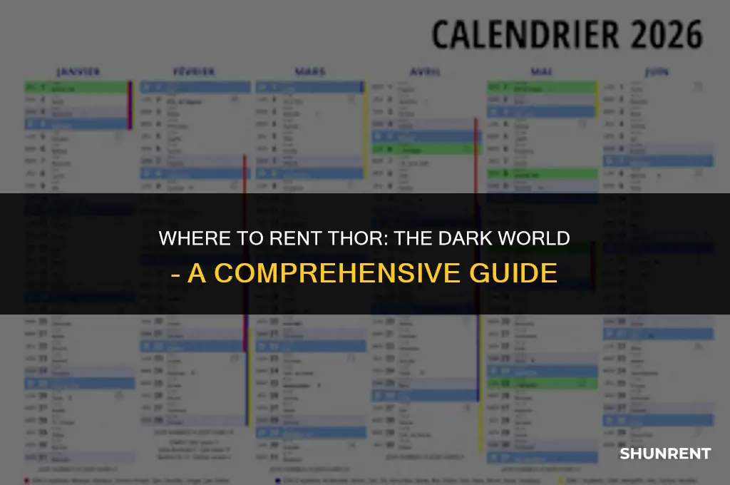where to rent thor the dark world