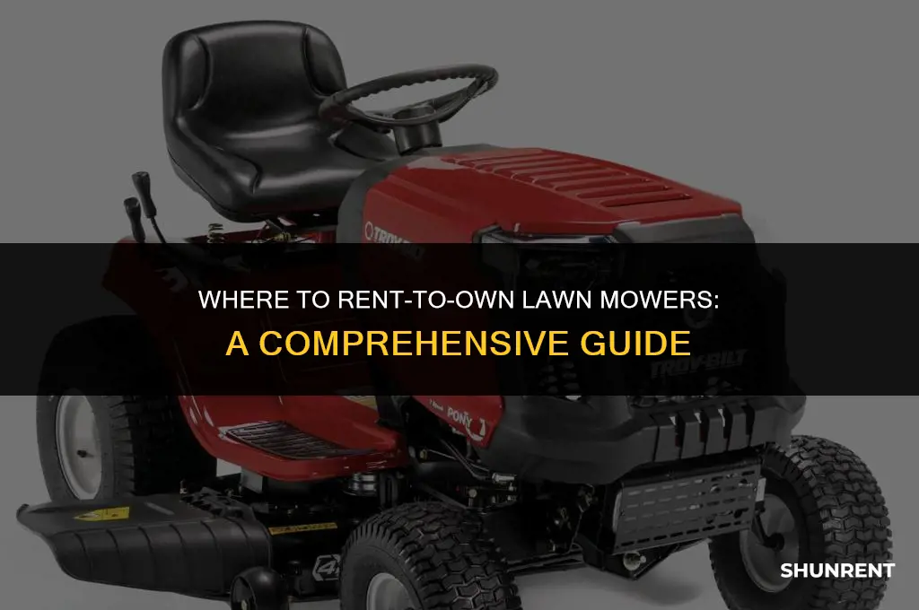 where to rent to own lawn mowers