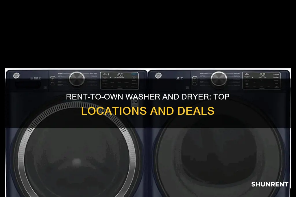 where to rent to own washer and dryer