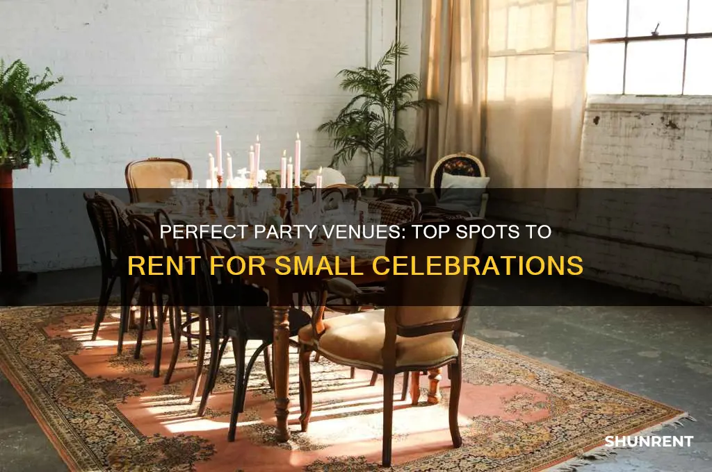 where to rent to throw a small party