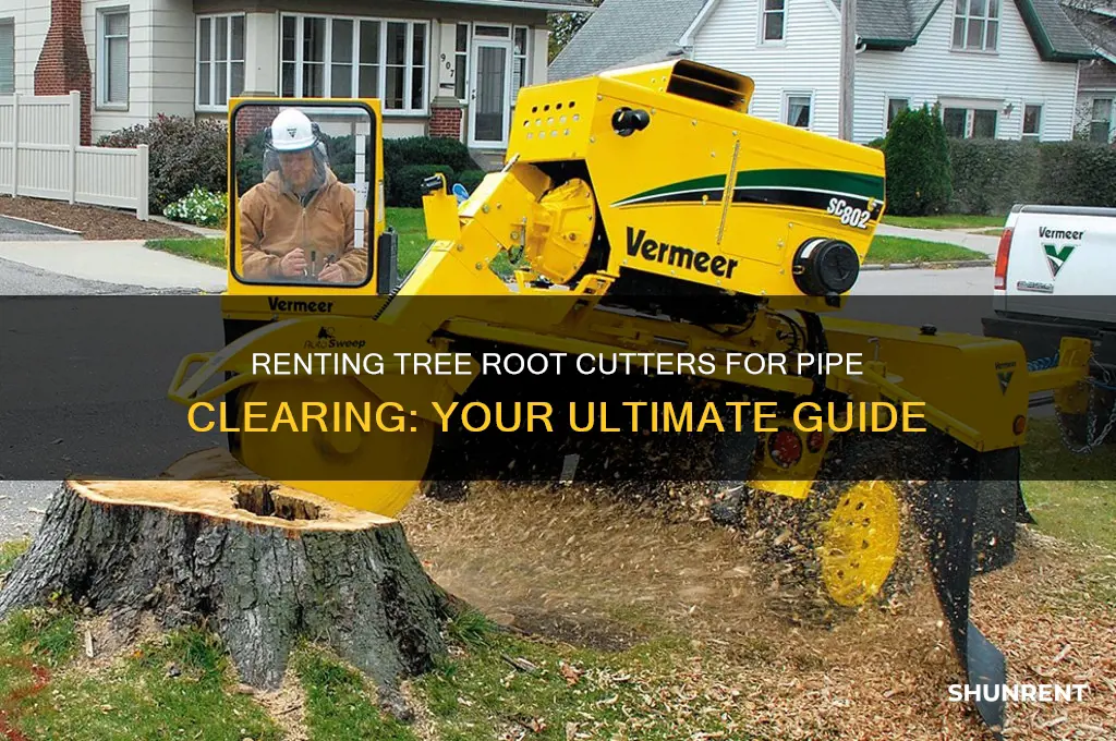 where to rent tree root cutter in pipe