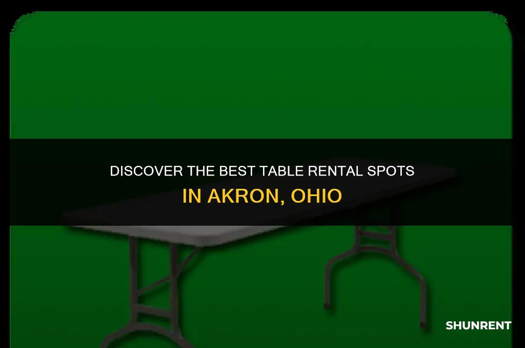 where to rent tsbles in akron ohio