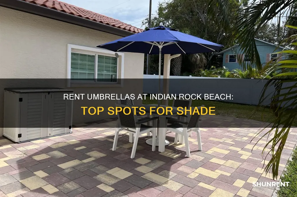 where to rent umbrellas at indian rock beach