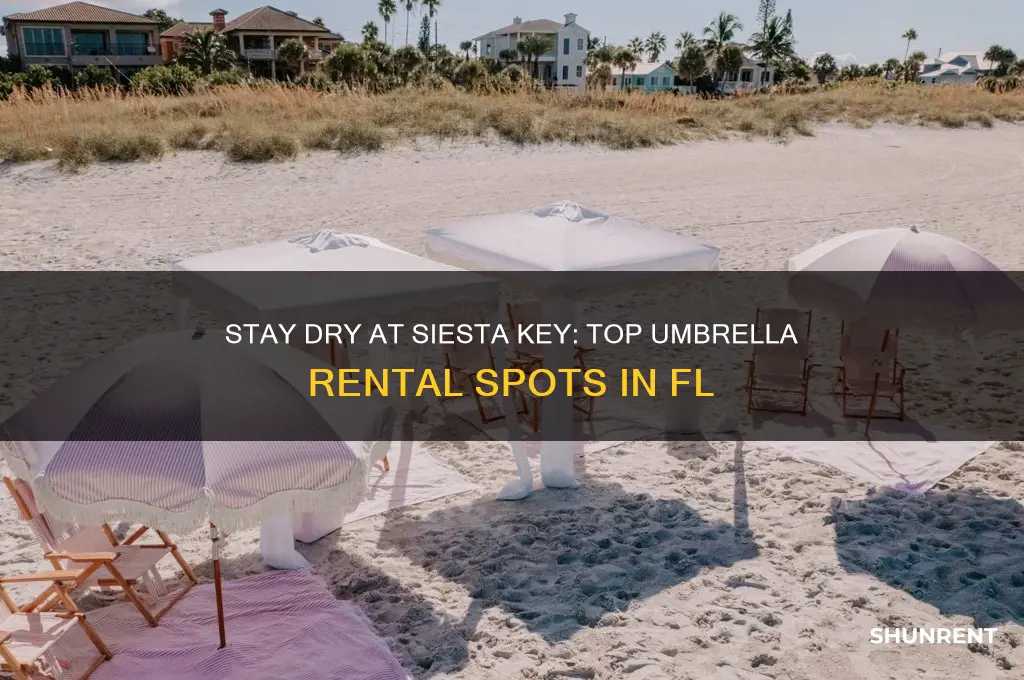 where to rent umbrellas at siesta key fl