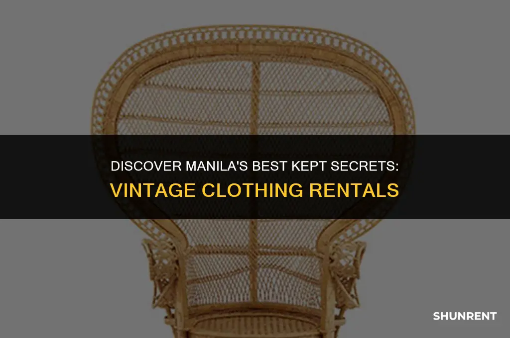 where to rent vintage clothes in manila