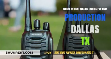Rent Walkie Talkies for Film Production in Dallas, TX