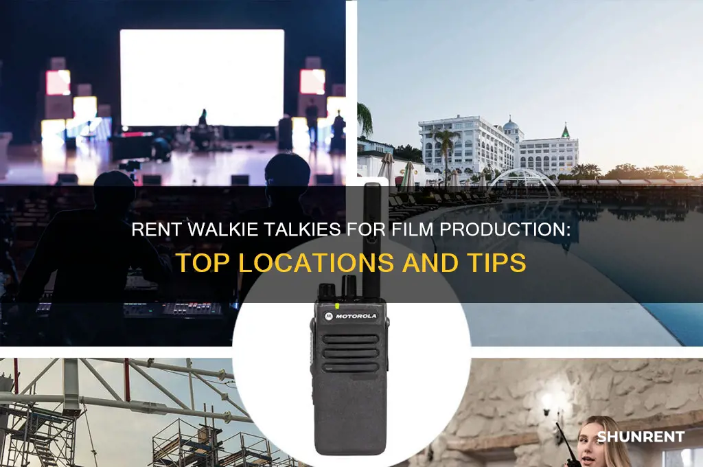 where to rent walkie talkies for film production