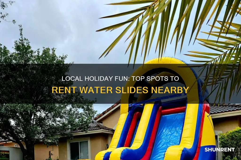 where to rent water slides for holidays local