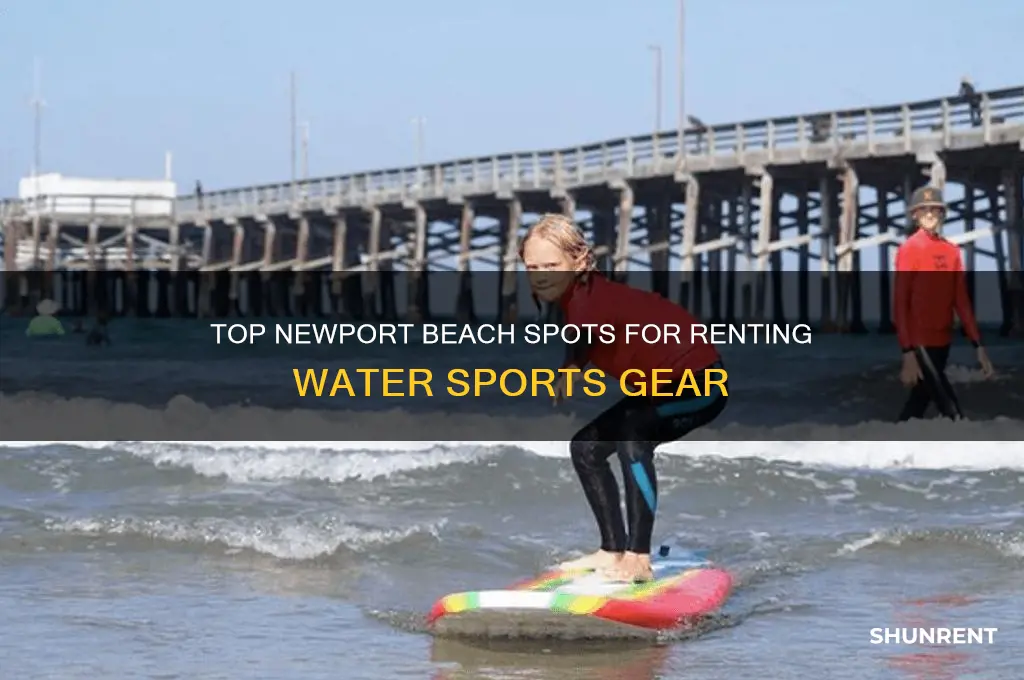where to rent water sports equipment newport beach