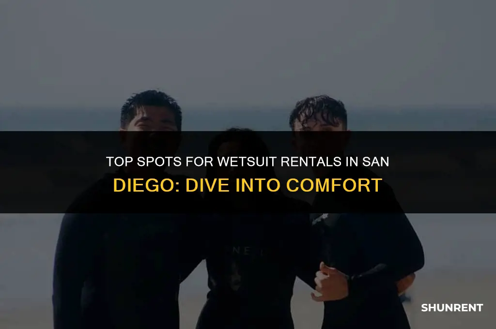 where to rent wetsuits in san diego