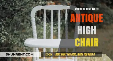 Timeless Elegance: Renting White Antique High Chairs for Special Occasions