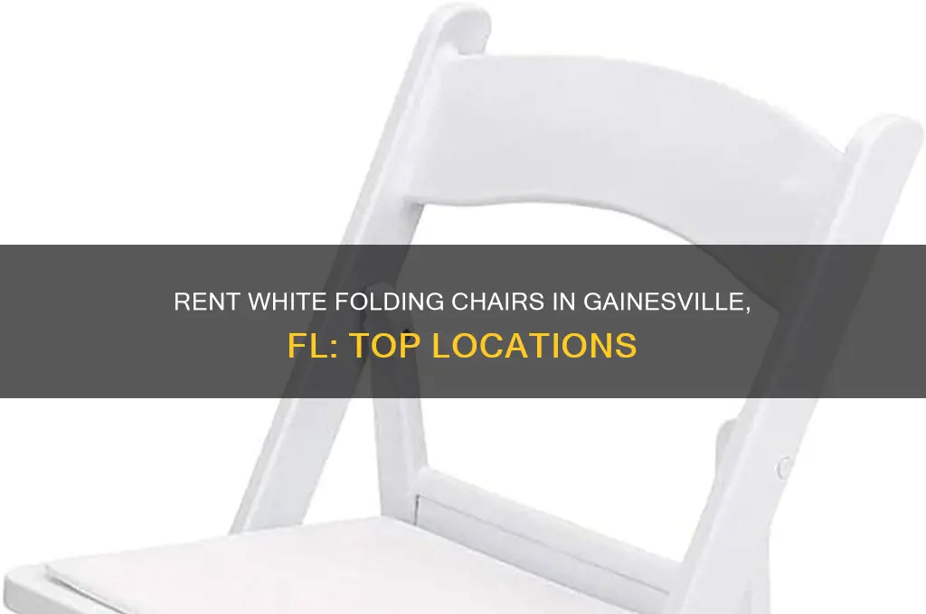 where to rent white folding chairs gainesville fl
