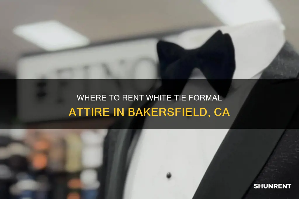 where to rent white tie formal attire bakersfield ca