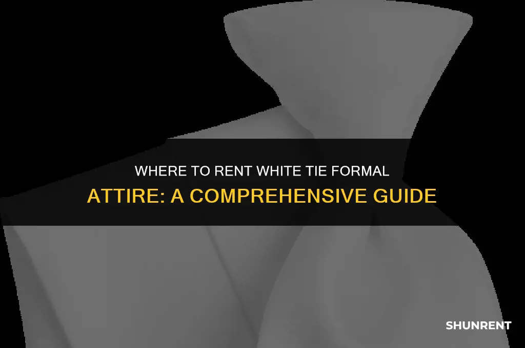 where to rent white tie formal attire