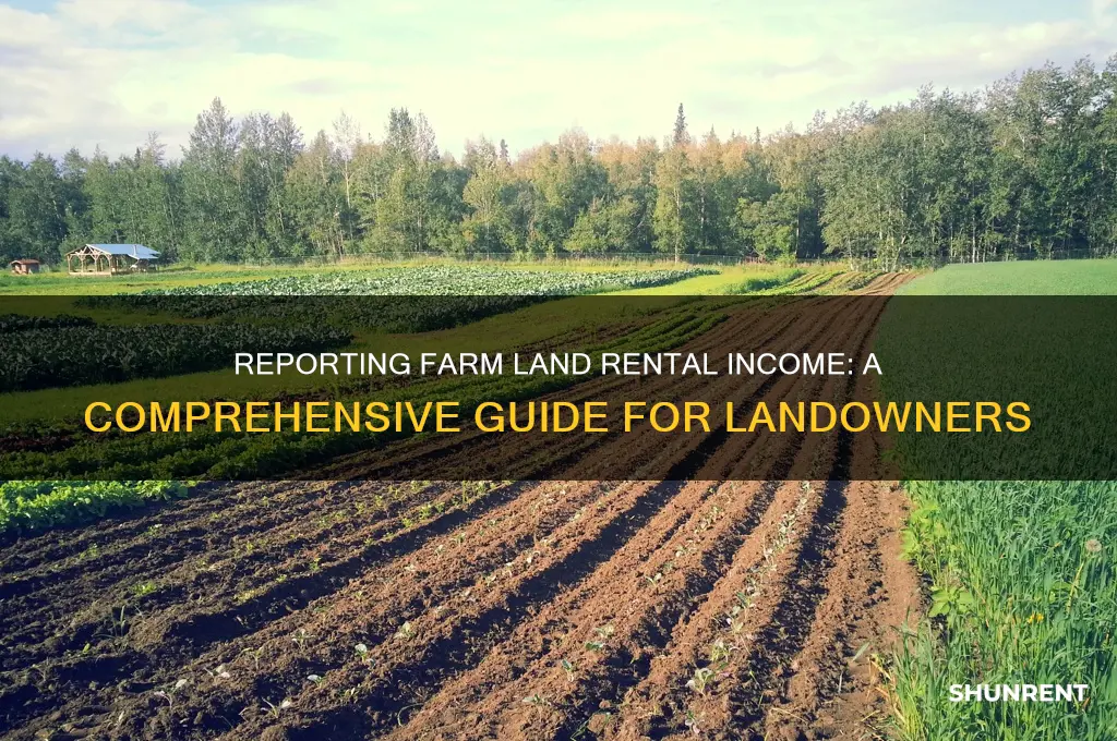where to report income from renting farm land