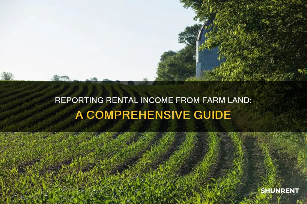 where to report income from renting farm lans