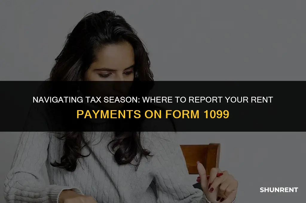 where to report rent payments on 1099