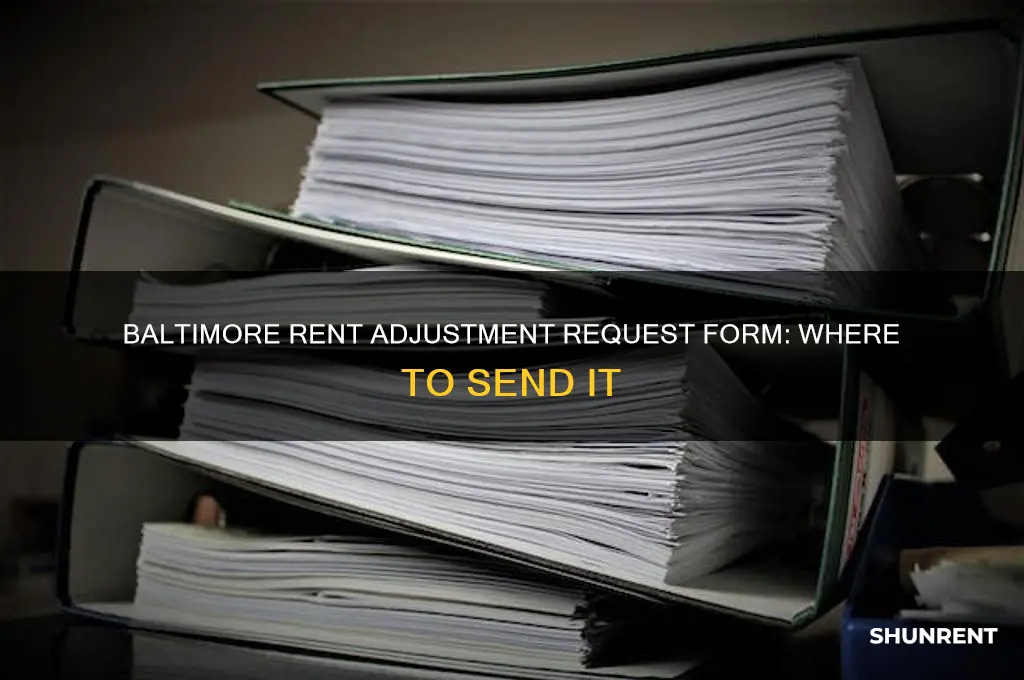 where to send baltimore rent adjustment request form