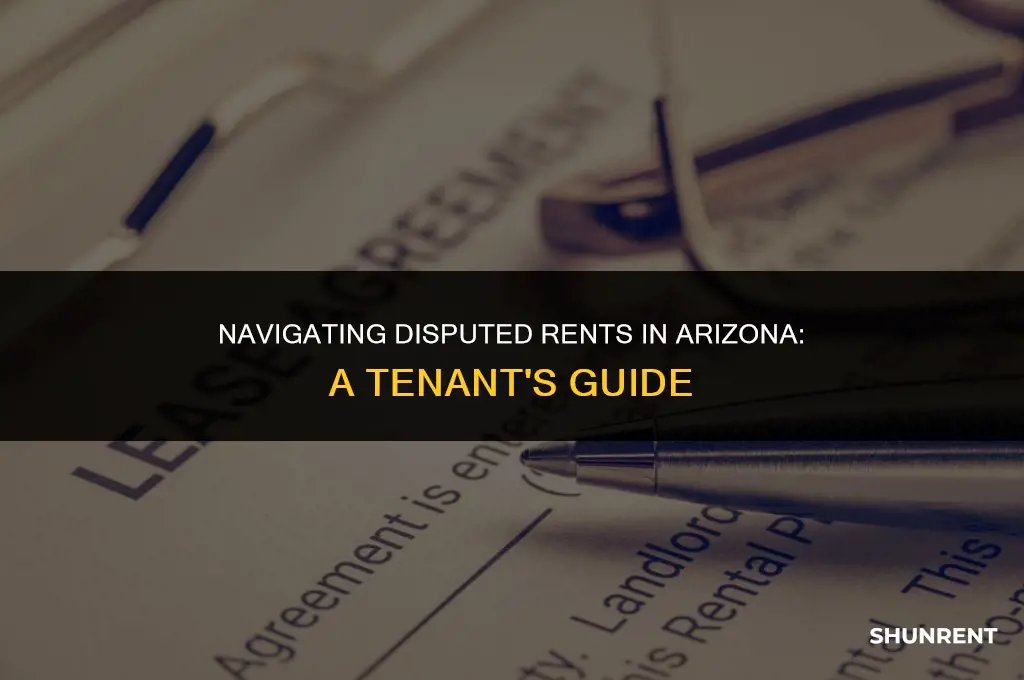 where to send disputed rentas in arizona