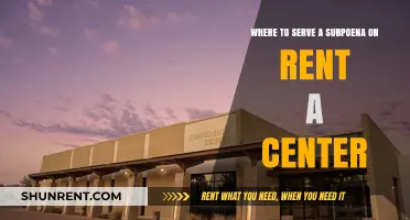 Serving a Subpoena on Rent-A-Center: Locations and Legal Tips