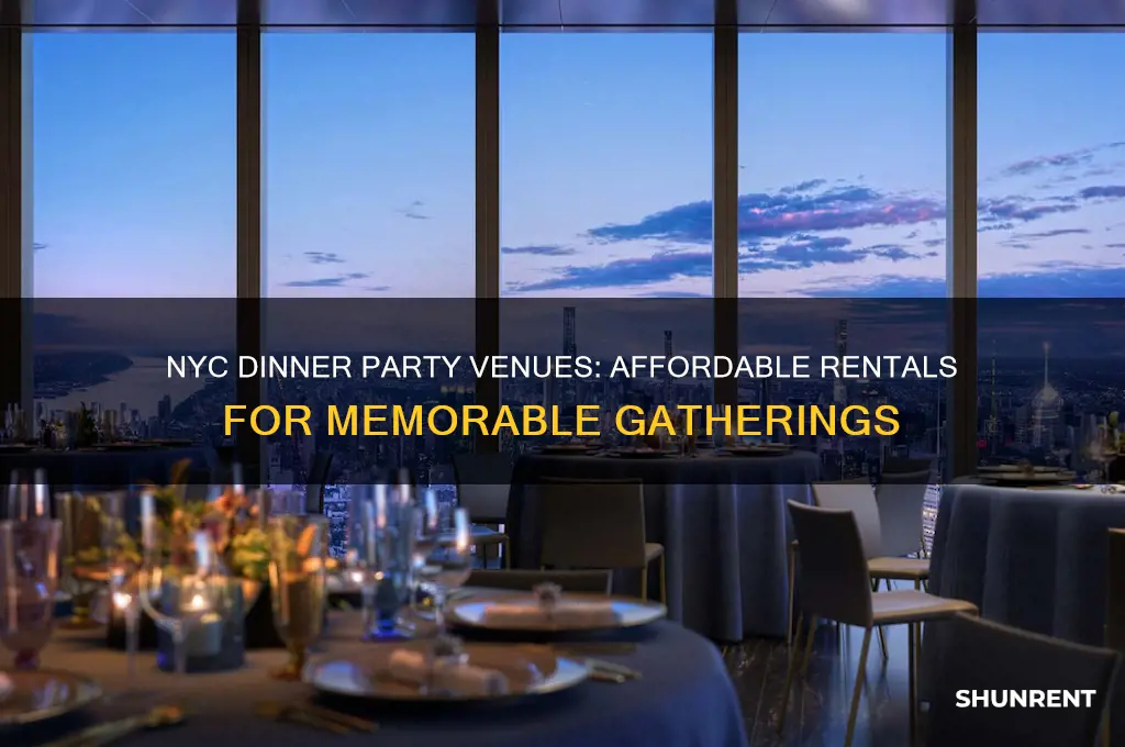 where to throw a dinner party nyc rent