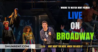 Where to Watch Rent Filmed Live on Broadway: Your Guide