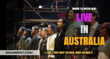 Where to Watch Rent Live in Australia: A Comprehensive Guide