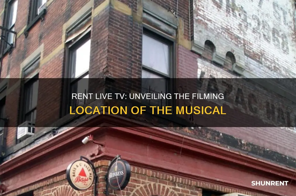 where was the live tv version of rent filmed