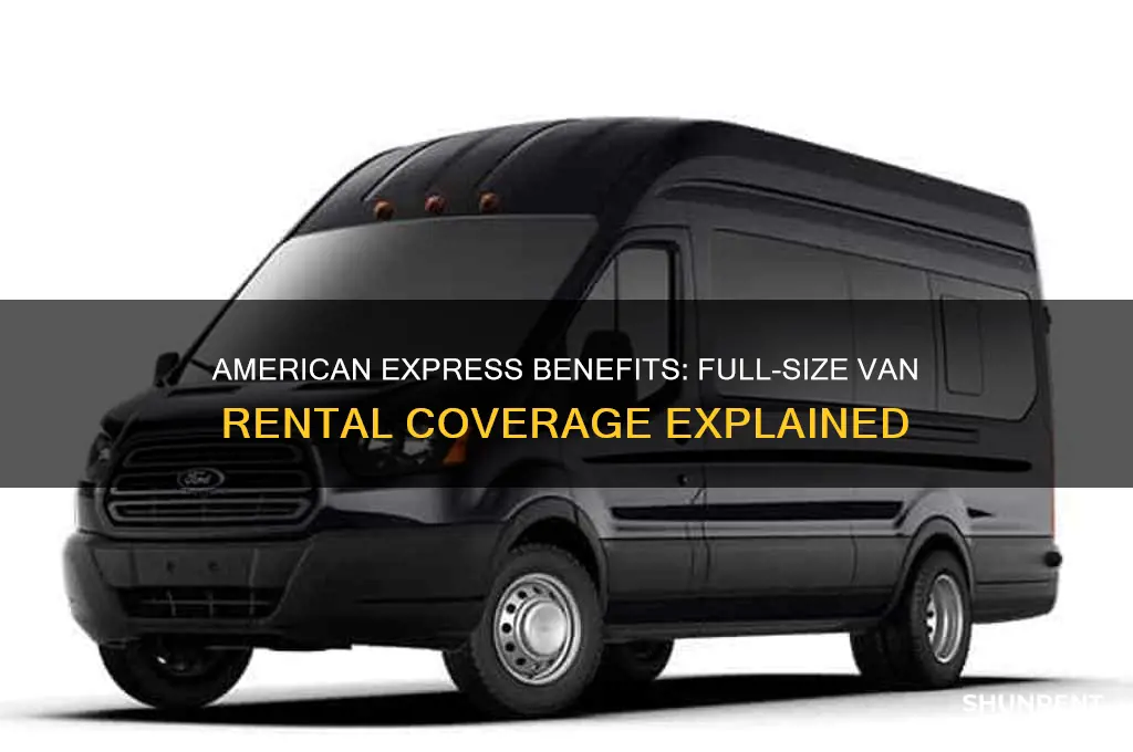 which american express covers renting full size van rental