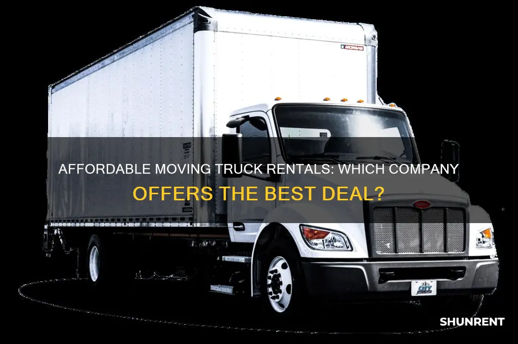 which company is the cheapest to rent amoving truck