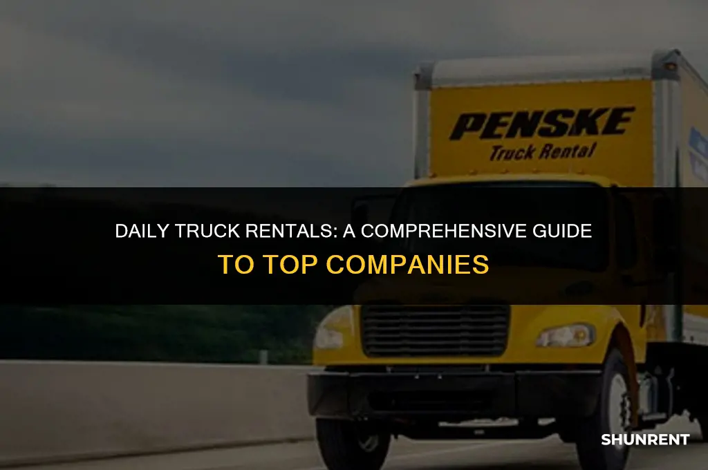 which company rents trucks by the day