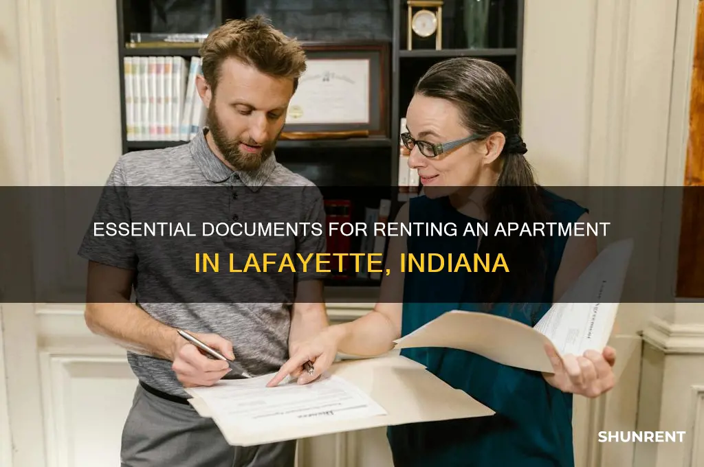 which documetns i need to rent appartment in lafayette in