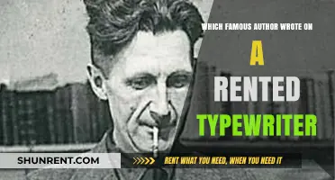 Famous Author's Rented Typewriter: Uncovering the Literary Legend's Secret