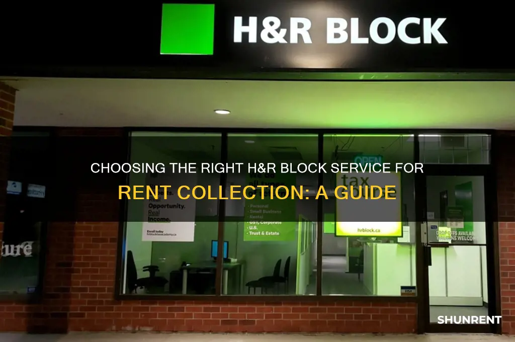 which h&r block do i need collect rent