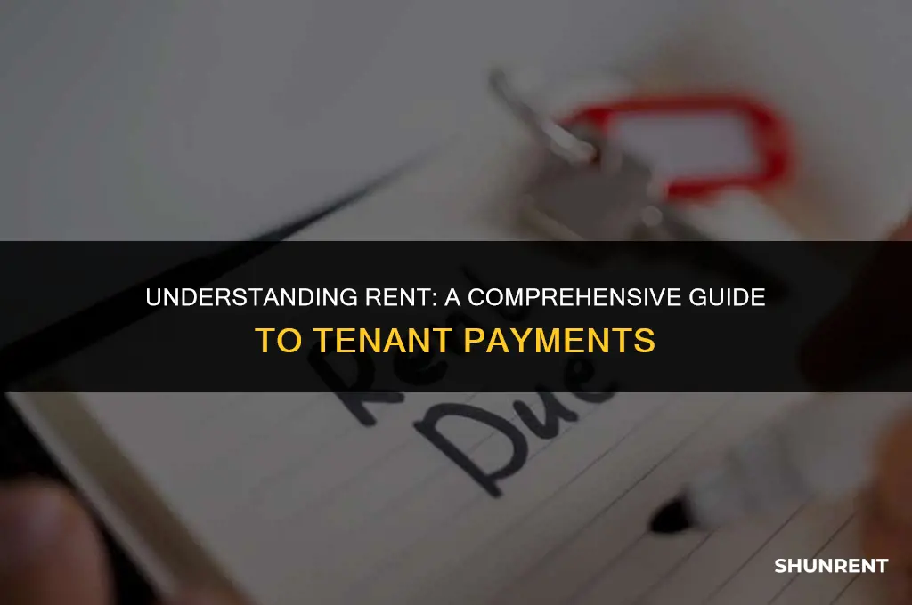 which is a correct description of rent