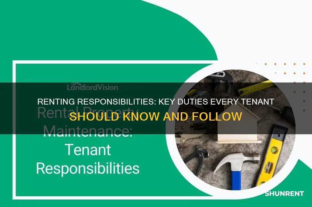 which is a responsibility that comes with renting