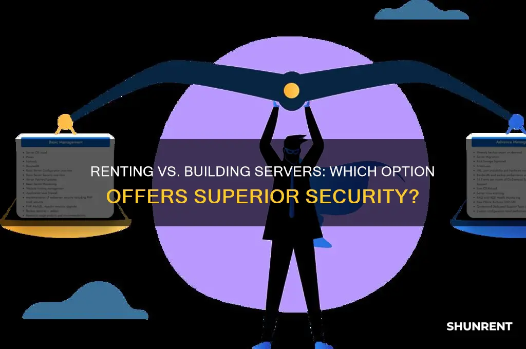 which is more secure renting and building servr