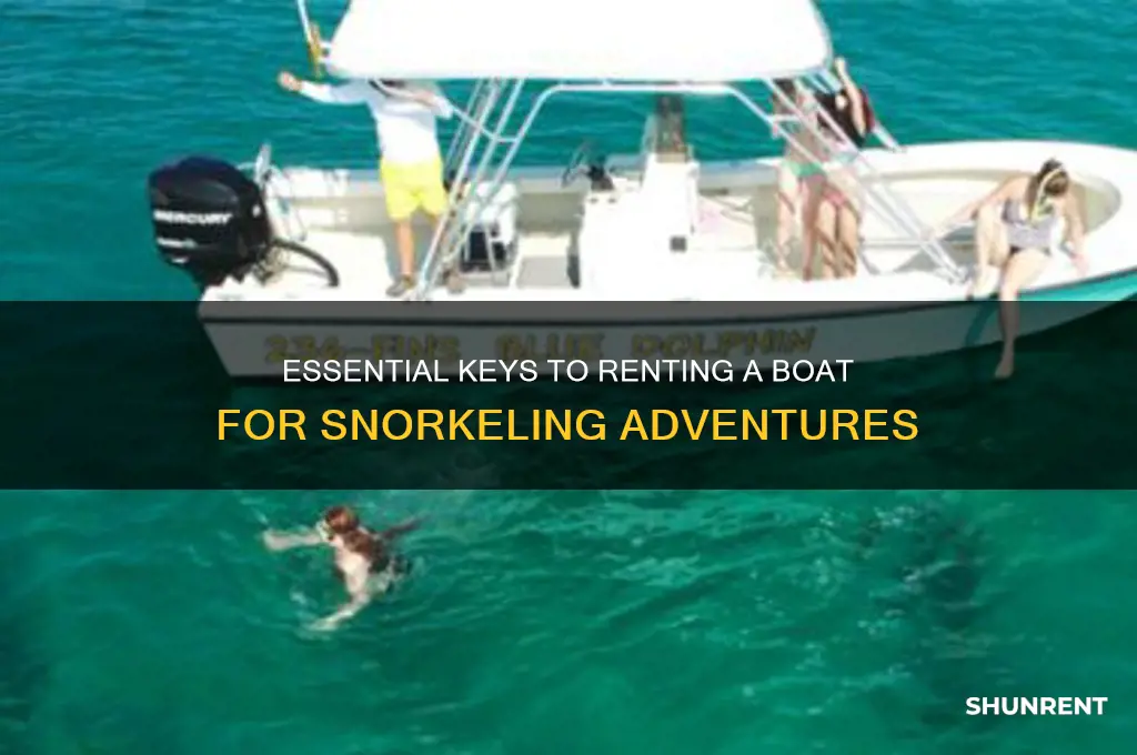 which keys to rent a boat to snorkel