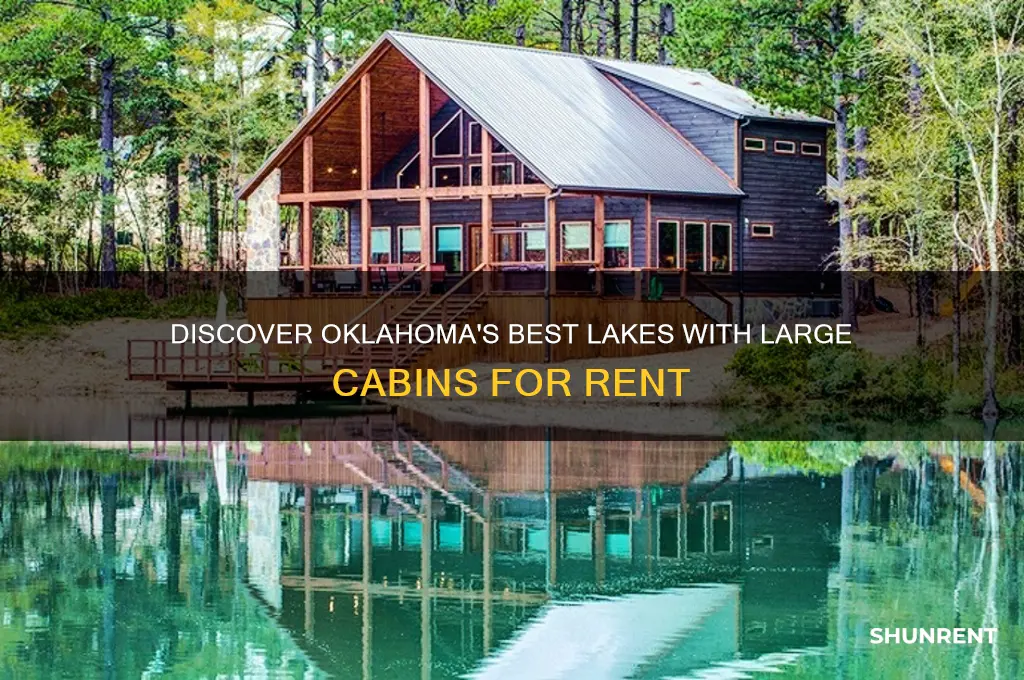 which lakes in oklahoma have large cabins for rent