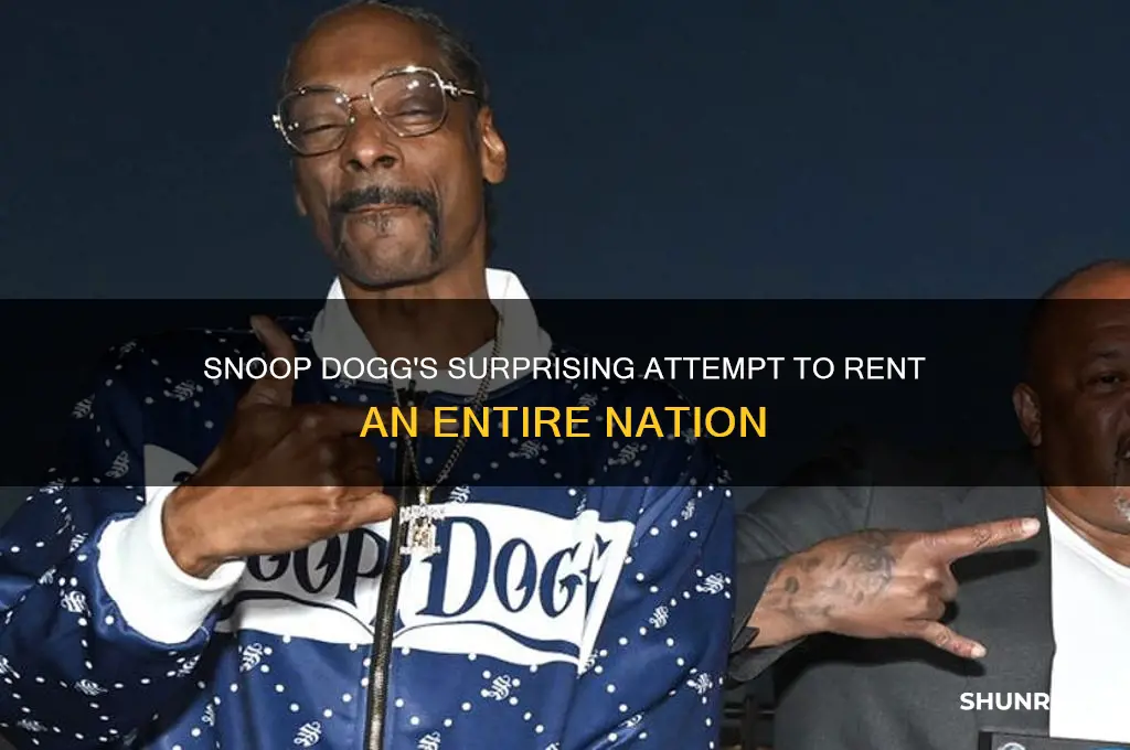 which nation did snoop dog try to rent