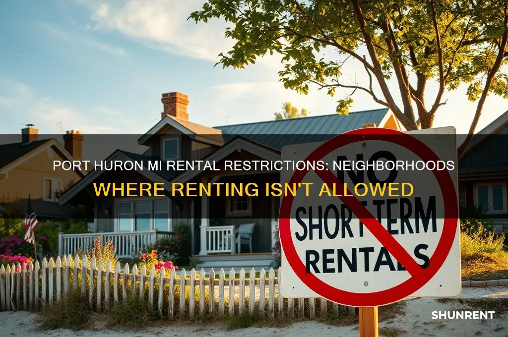 which neighborhoods cannot rent in port huron mi