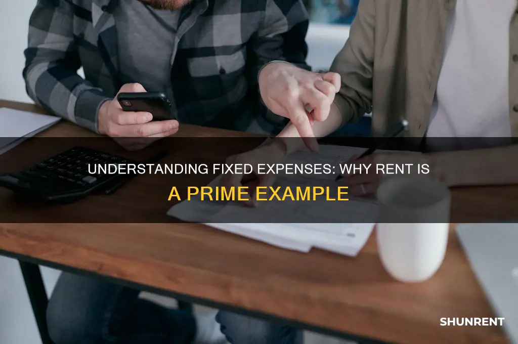 which one of the following is a fixed expense rent