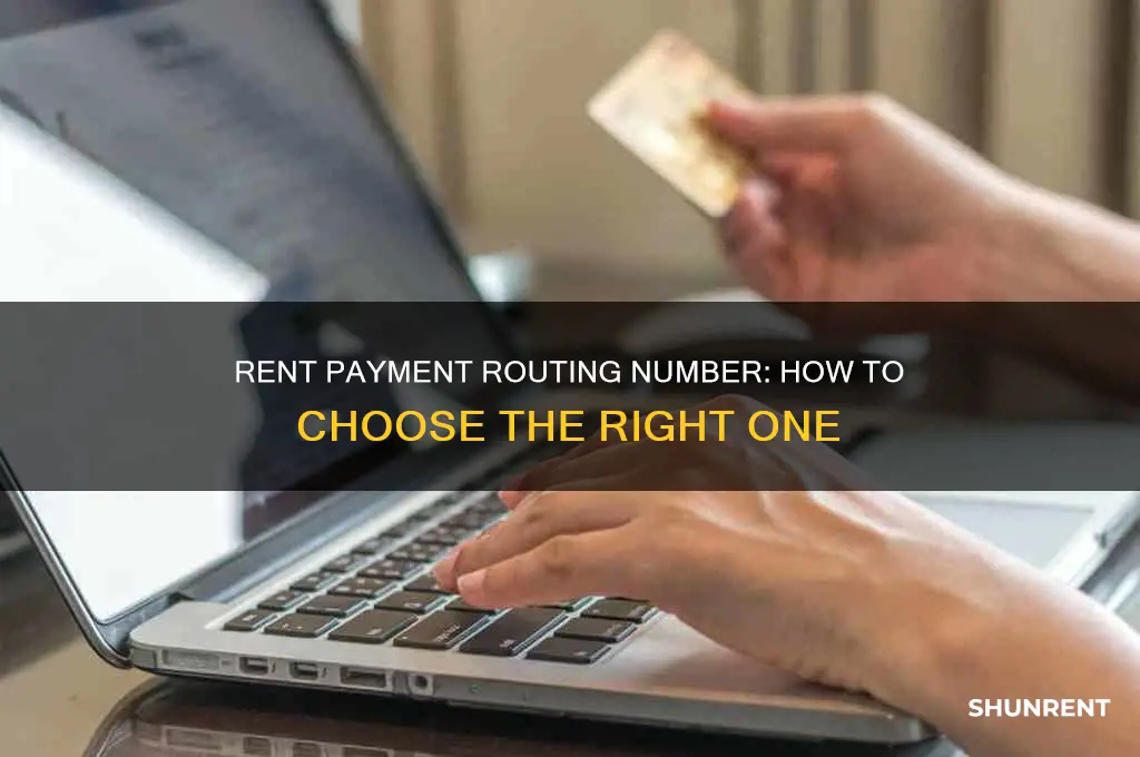 which routing number do i use for rent