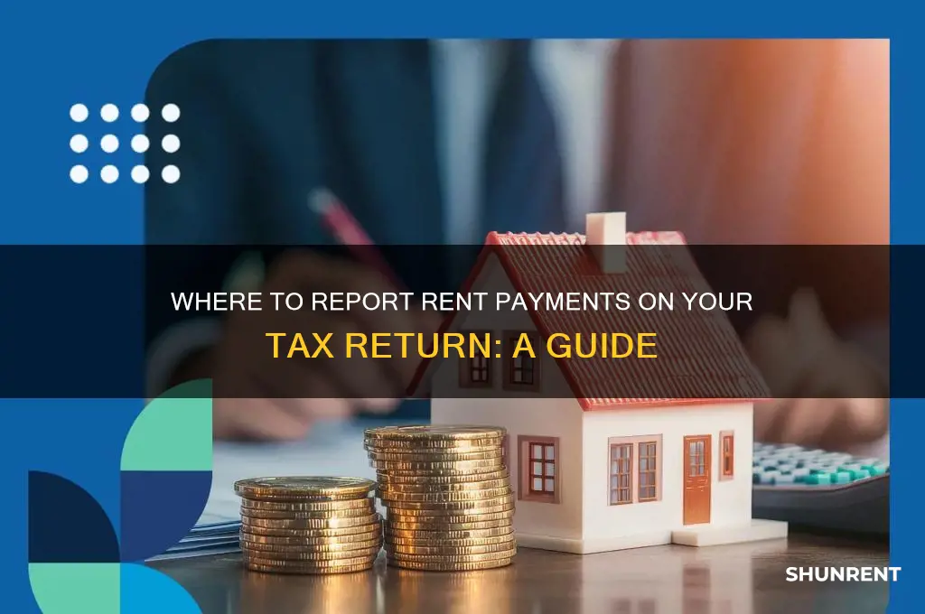 which section taxes do you input your rent information