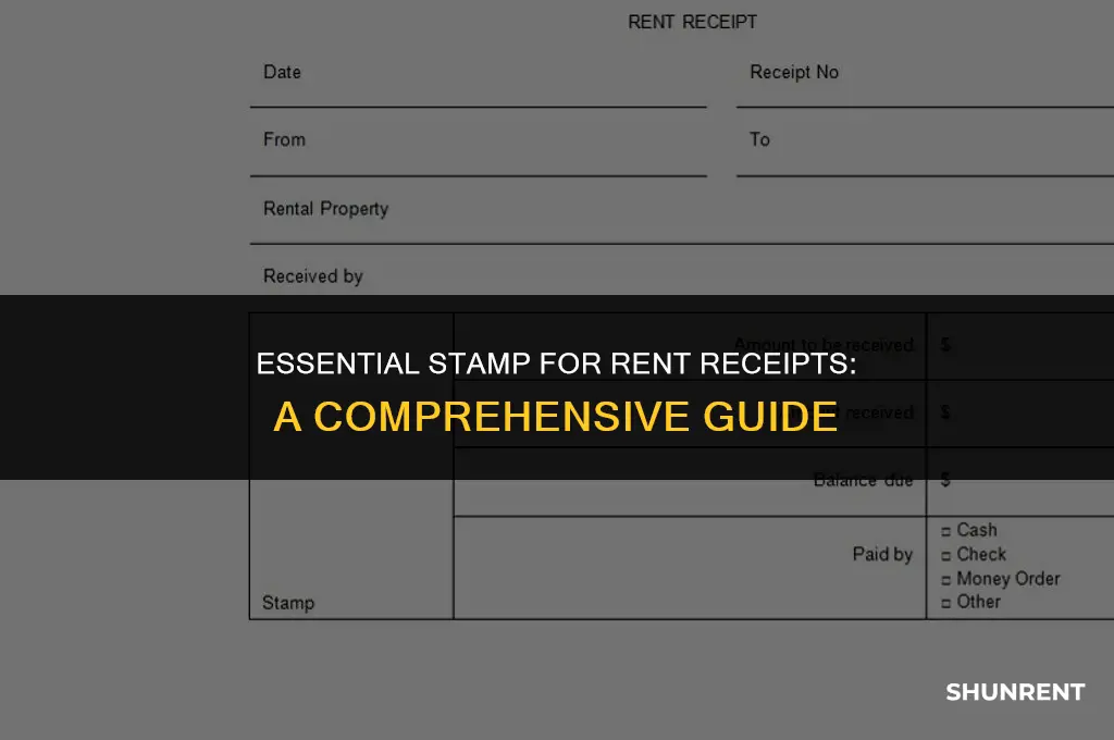 which stamp is required for rent receipt