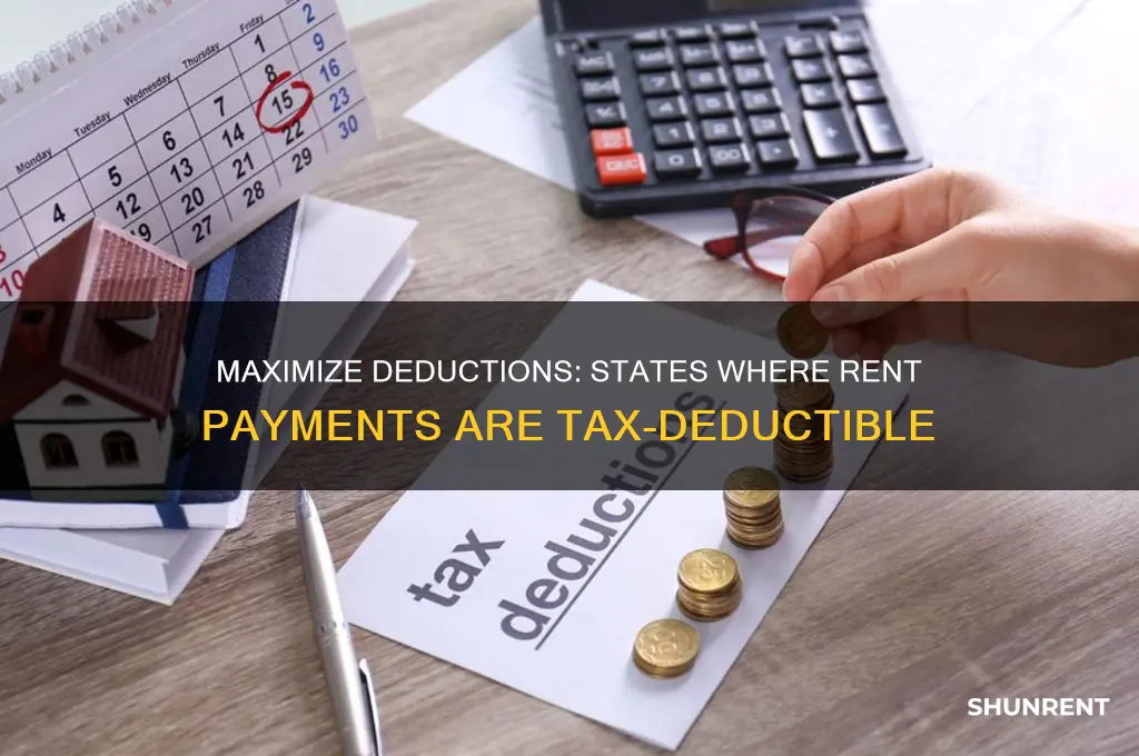 which states allow you to claim rent on taxes