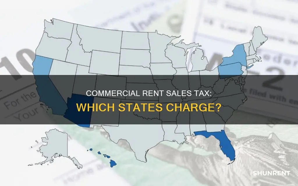 which states charge sales tax on commercial rent