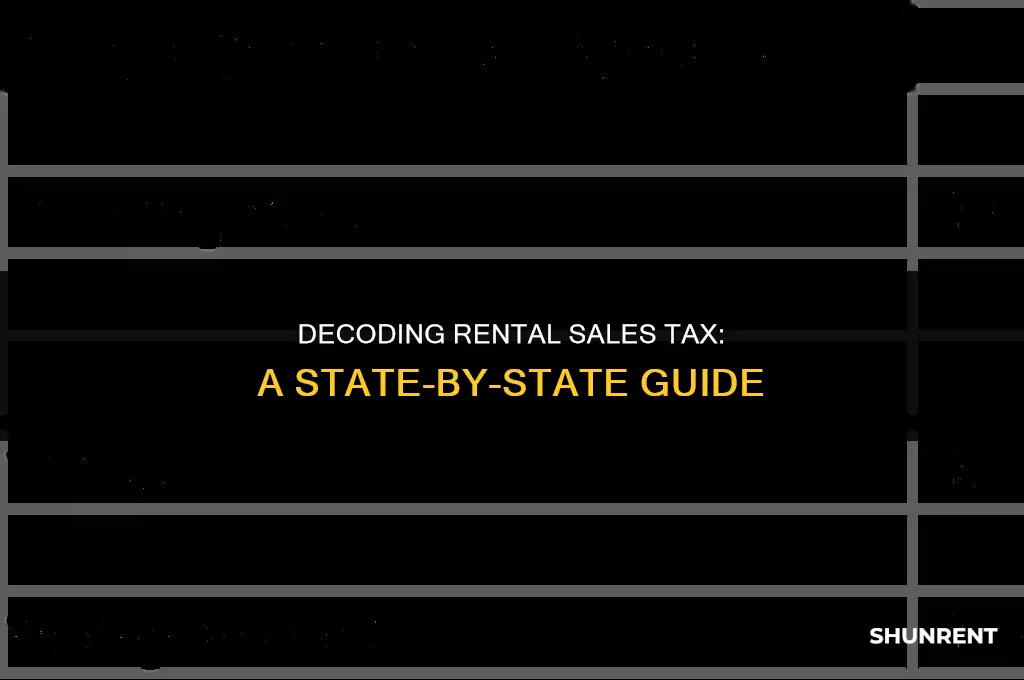 which states have sales tax on rent